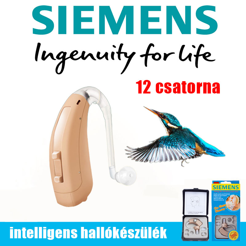 【Siemens】XTM P6 intelligens beállító hallókészülék, kettős zajcsökkentés 12 csatornás, enyhe halláskárosodásban szenvedő betegek számára alkalmas, az elem egyszeri cseréje után 10 napig használható