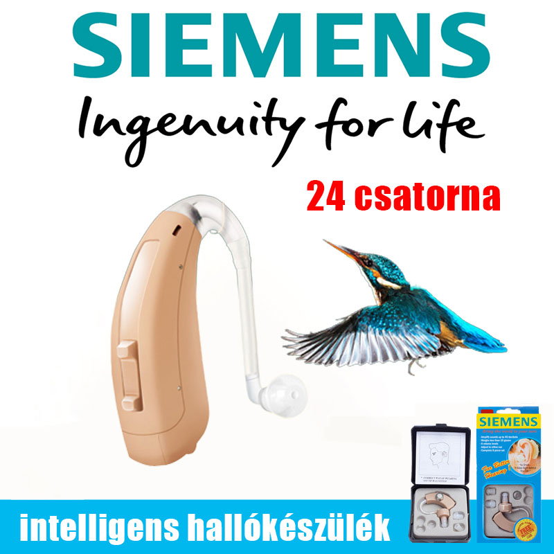 【Siemens】XTM P8 intelligens Bluetooth hallókészülék, kettős zajcsökkentés, 24 csatornás, enyhe vagy közepesen súlyos halláskárosodásban szenvedő betegek számára, akkumulátorcsere után 15 napig használható