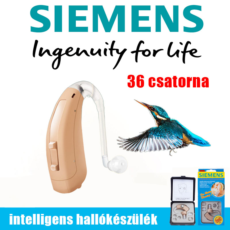 【Siemens】XTM P10 intelligens Bluetooth hallókészülék, négyszeres zajcsökkentés 36 csatornával, valódi hang visszaállítása, enyhe és súlyos halláskárosodást szenvedő betegek számára, 25 napig cserélje ki az elemet