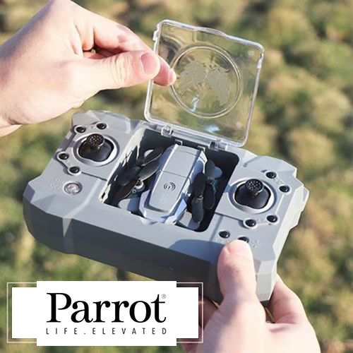 (4K kettős kamera) Parrot 4K drone, dupla kamera + GPS + 2 óra akkumulátor üzemidő, 3000 méteres automatikus visszaút, 360°-os repülés